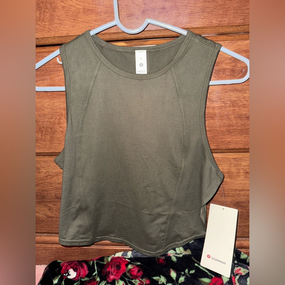 Lululemon Softly Suedey Crewneck Cropped Tank NWT